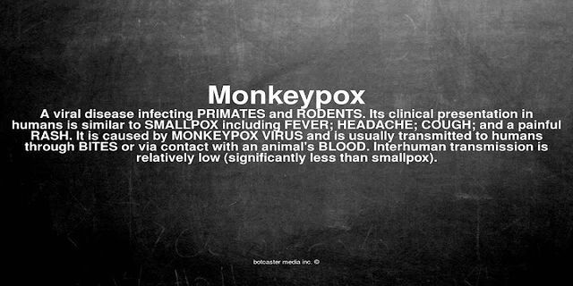 monkey pox là gì - Nghĩa của từ monkey pox