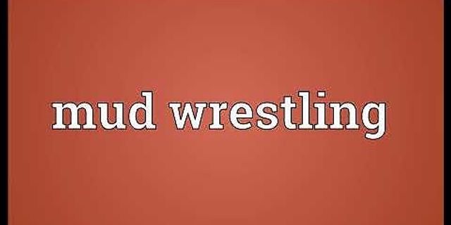 mud wrestle là gì - Nghĩa của từ mud wrestle
