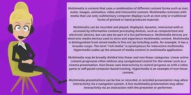 multimedia là gì - Nghĩa của từ multimedia