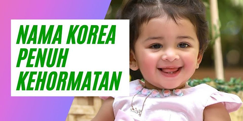 Nama anak Korea