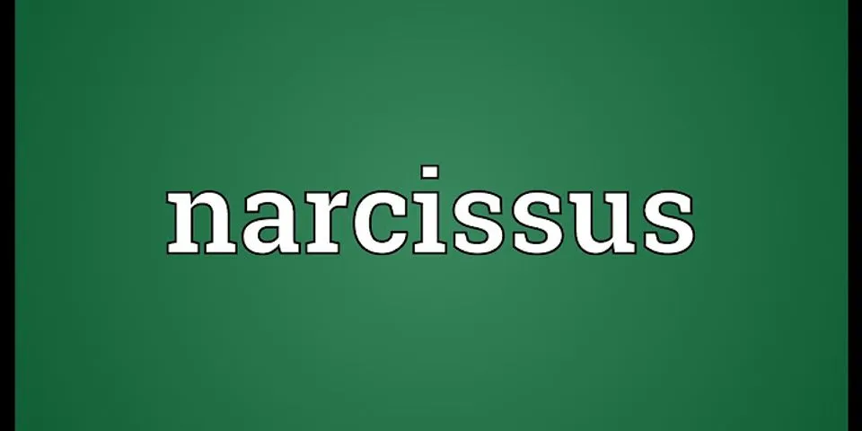 narcissus là gì - Nghĩa của từ narcissus