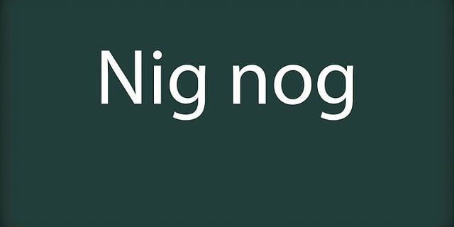 nignug là gì - Nghĩa của từ nignug