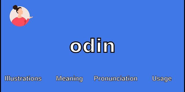 odins là gì - Nghĩa của từ odins