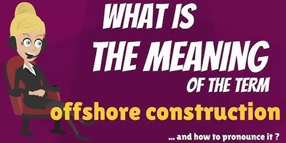 offshore là gì - Nghĩa của từ offshore