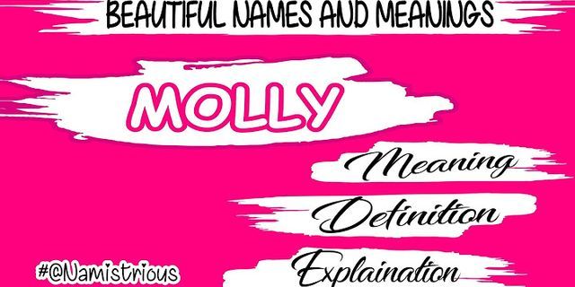 on molly là gì - Nghĩa của từ on molly