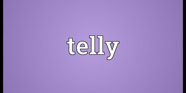 on the telly là gì - Nghĩa của từ on the telly