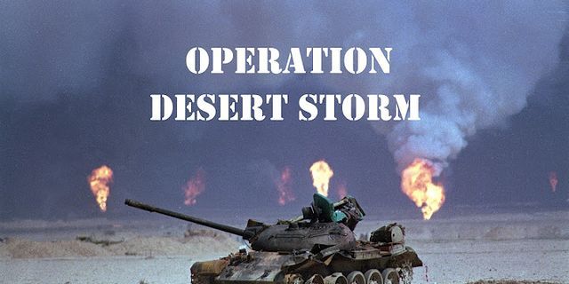 operation desert storm là gì - Nghĩa của từ operation desert storm