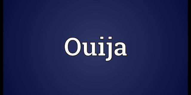 ouija là gì - Nghĩa của từ ouija