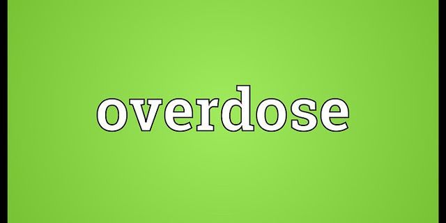 overdoze là gì - Nghĩa của từ overdoze