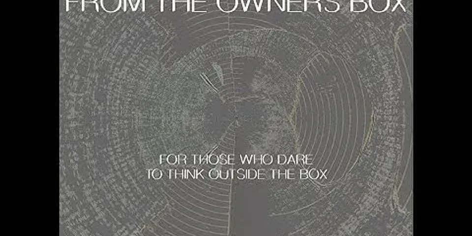owners box là gì - Nghĩa của từ owners box