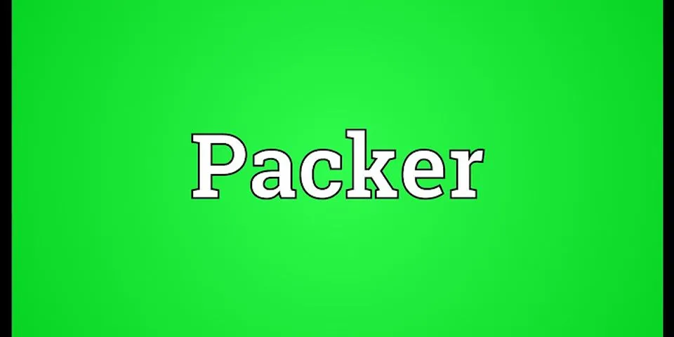 packer fans là gì - Nghĩa của từ packer fans