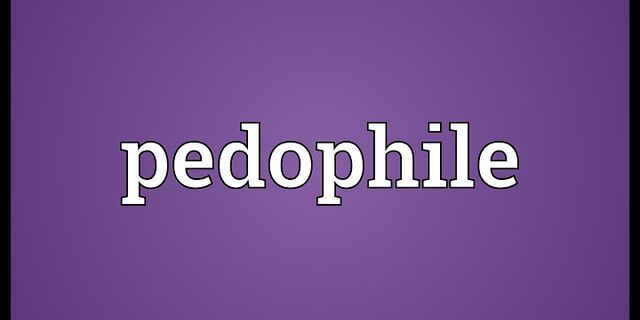 paedophiles là gì - Nghĩa của từ paedophiles