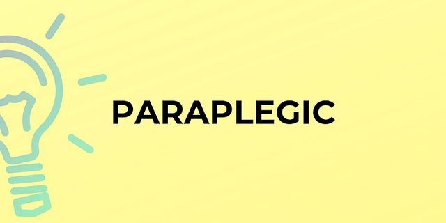 paraplegic là gì - Nghĩa của từ paraplegic