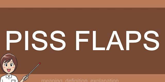 piss flaps là gì - Nghĩa của từ piss flaps