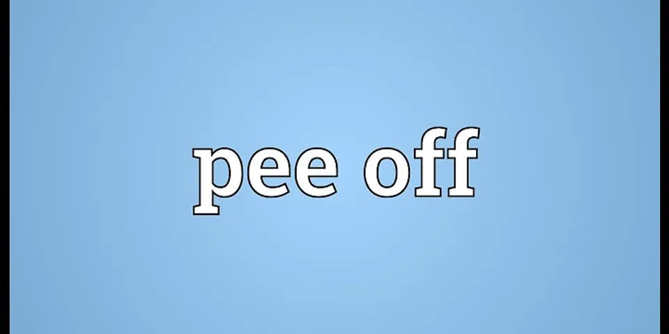 poop off là gì - Nghĩa của từ poop off
