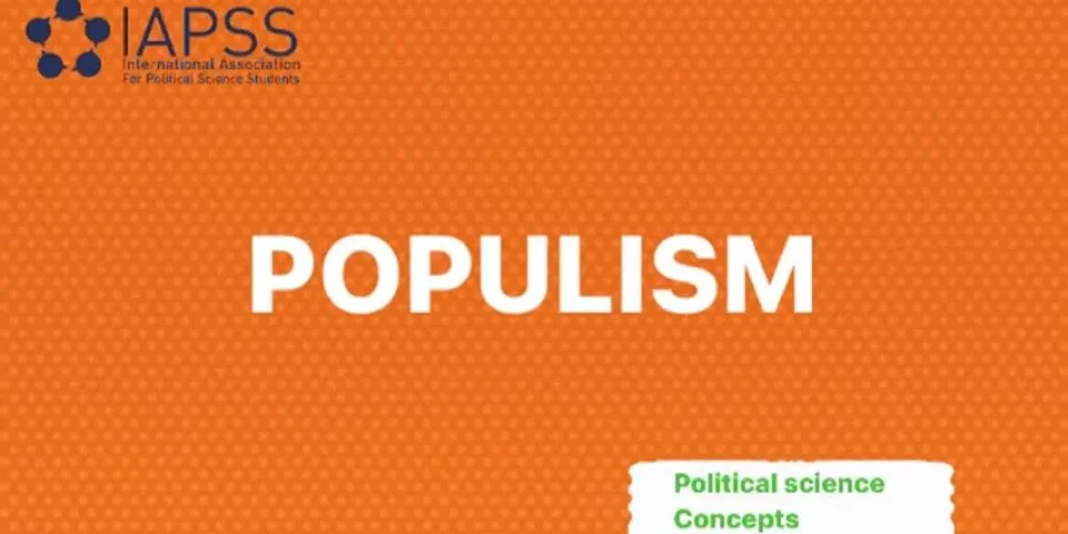 populism là gì - Nghĩa của từ populism