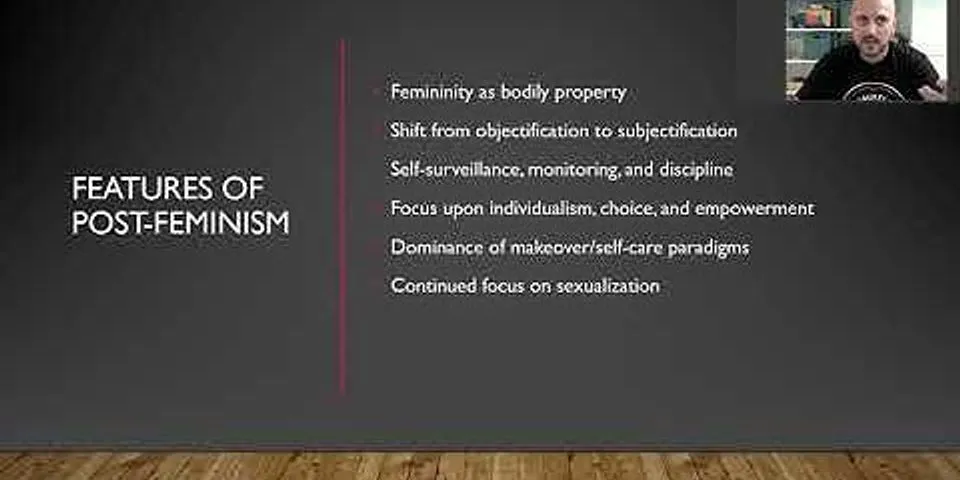 postfeminism là gì - Nghĩa của từ postfeminism