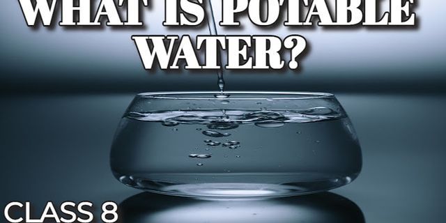 potable water là gì - Nghĩa của từ potable water