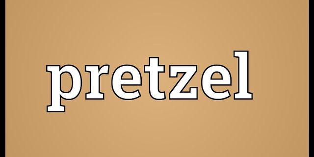 pretzel là gì - Nghĩa của từ pretzel