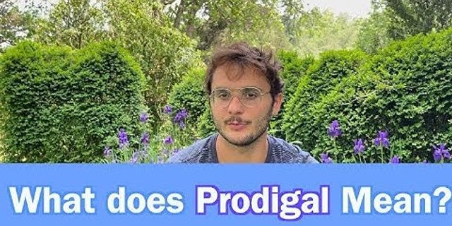 prodigal là gì - Nghĩa của từ prodigal