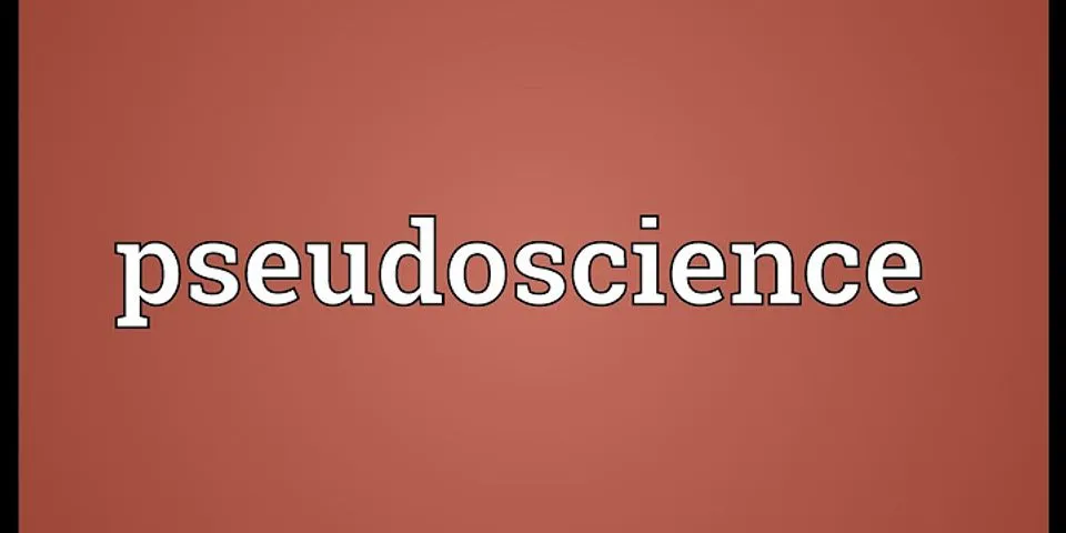 pseudo-science là gì - Nghĩa của từ pseudo-science