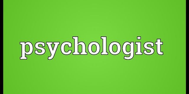 psychologist là gì - Nghĩa của từ psychologist