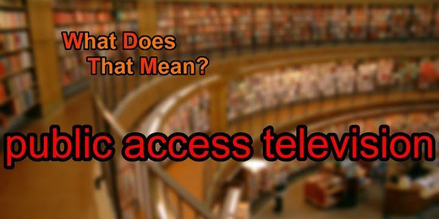 public access là gì - Nghĩa của từ public access