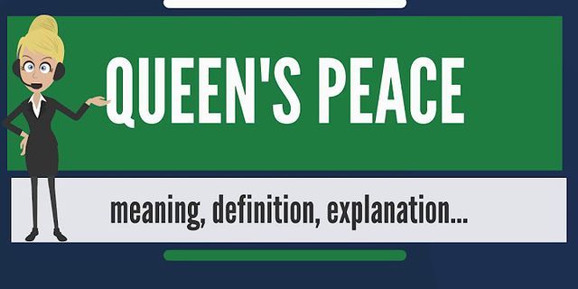 queen of peace là gì - Nghĩa của từ queen of peace