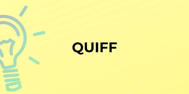 quiffed là gì - Nghĩa của từ quiffed