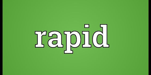 rapid là gì - Nghĩa của từ rapid