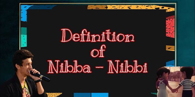 real nibba là gì - Nghĩa của từ real nibba