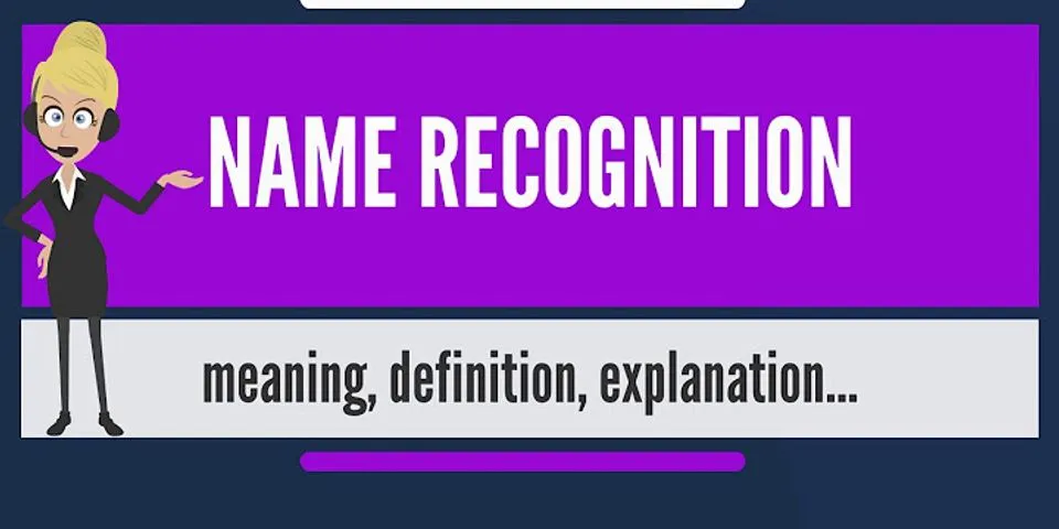 recognition là gì - Nghĩa của từ recognition