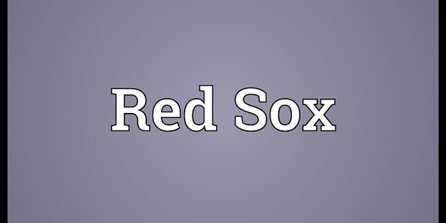 red sox là gì - Nghĩa của từ red sox