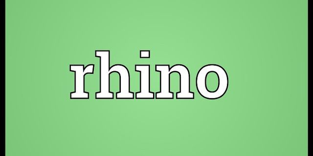rhino là gì - Nghĩa của từ rhino