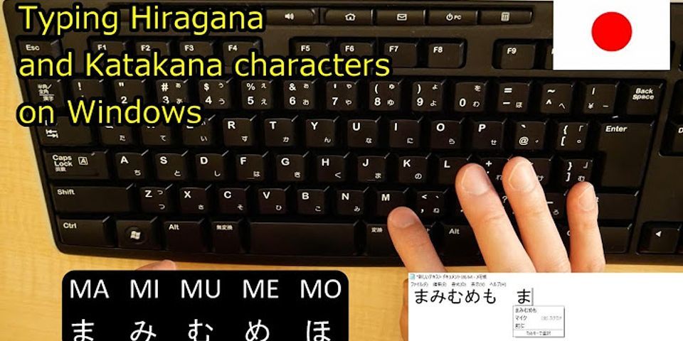 Romaji to Hiragana keyboard download