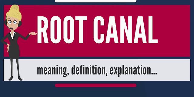 root canal là gì - Nghĩa của từ root canal