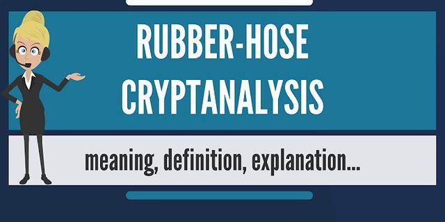 rubber hose là gì - Nghĩa của từ rubber hose