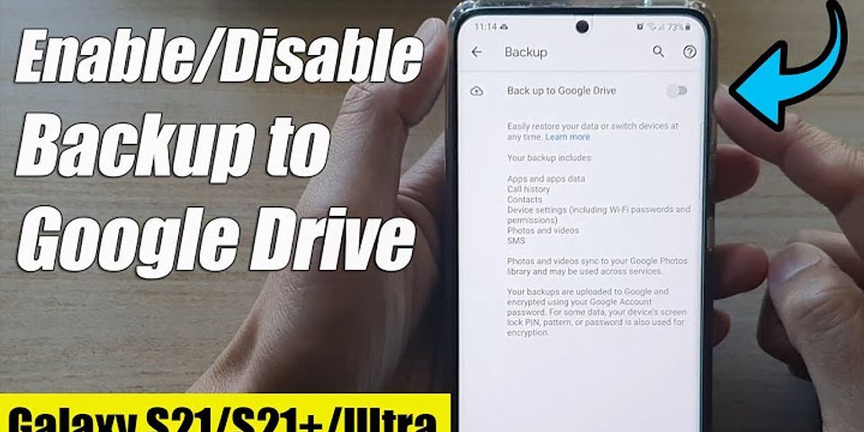 Samsung Google Drive sync