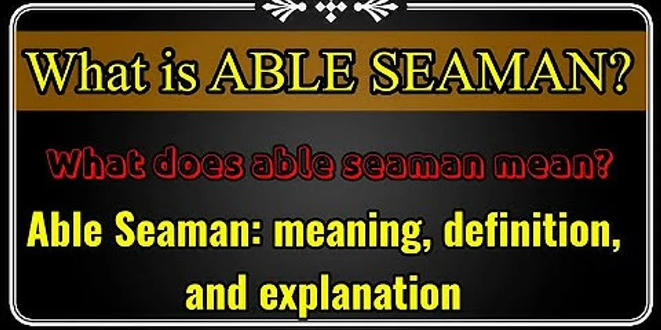 seaman là gì - Nghĩa của từ seaman