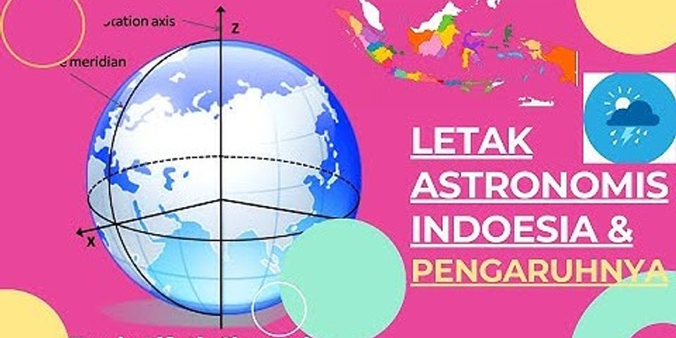 Secara astronomis indonesia terletak