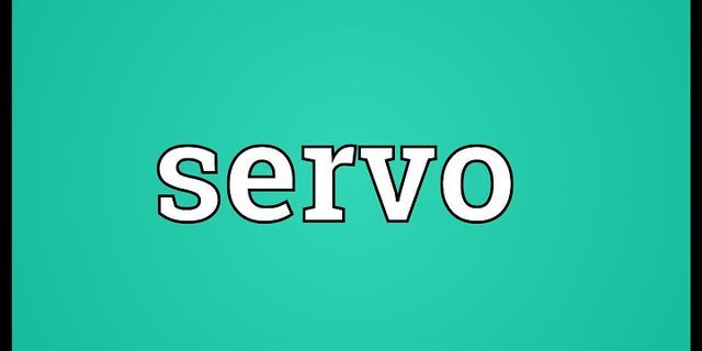 servo là gì - Nghĩa của từ servo