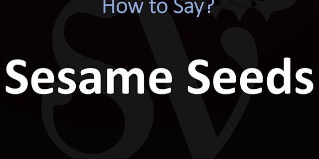 sesame seed là gì - Nghĩa của từ sesame seed