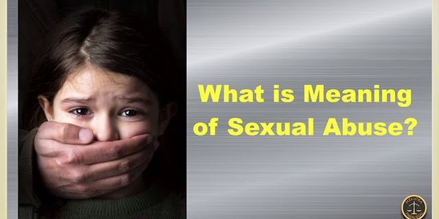 sexual abuse là gì - Nghĩa của từ sexual abuse