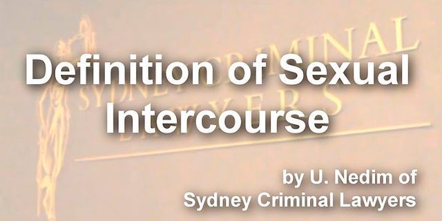 sexual intercouse là gì - Nghĩa của từ sexual intercouse