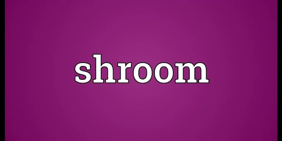 shroomy b là gì - Nghĩa của từ shroomy b