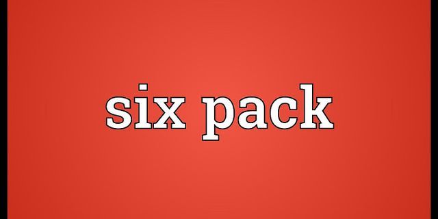 sixpack là gì - Nghĩa của từ sixpack