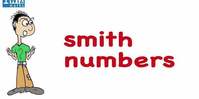 smith number là gì - Nghĩa của từ smith number