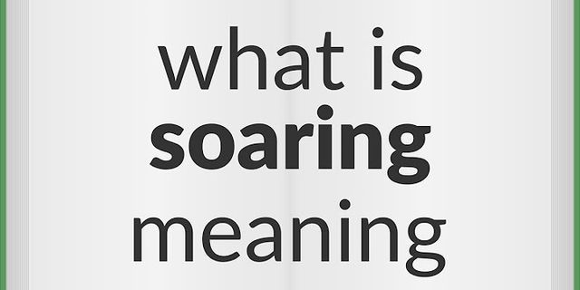 soaring là gì - Nghĩa của từ soaring