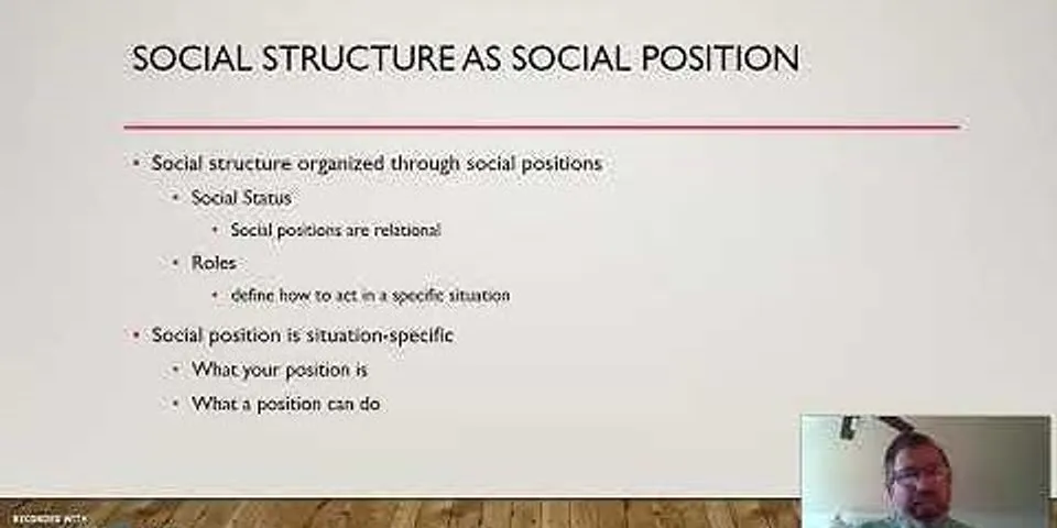 social structure là gì - Nghĩa của từ social structure