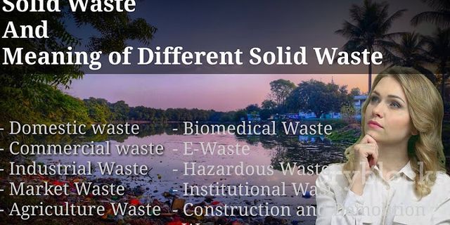 solid waste là gì - Nghĩa của từ solid waste